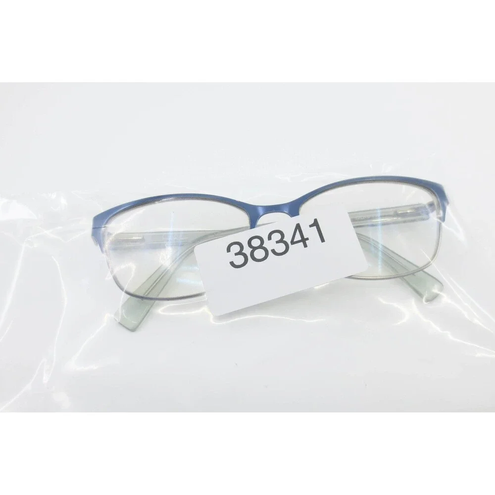 Nicole Miller Heyward C03 Blue Silver Cat Eye Eyeglasses Frames 52-16-130 38341